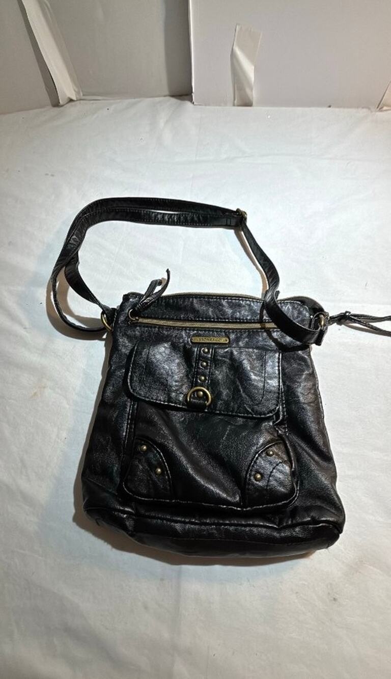 Stone & Co. Black Leather Crossbody Bag